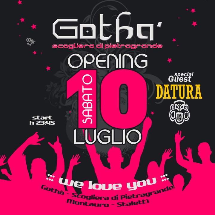 Gothà Opening - フライヤー表