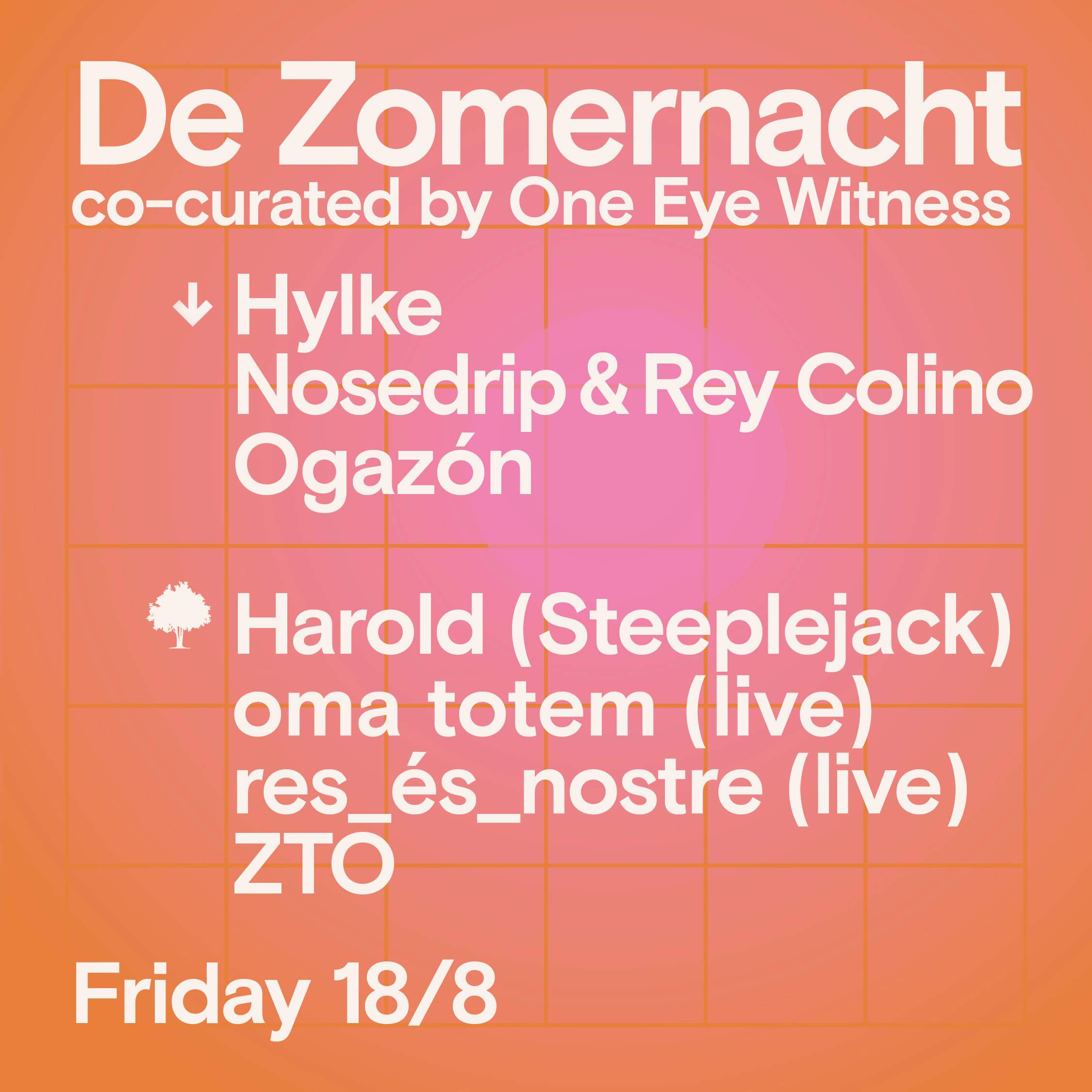 De Zomernacht co-curated by One Eye Witness - フライヤー表