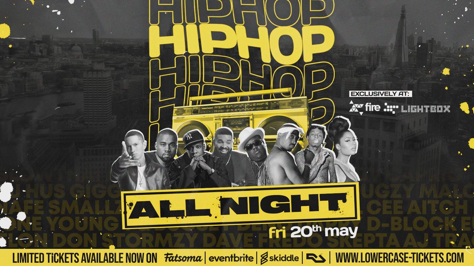 [LIMITED FREE TICKETS] - Hip Hop All Night at Fire & Lightbox at ...