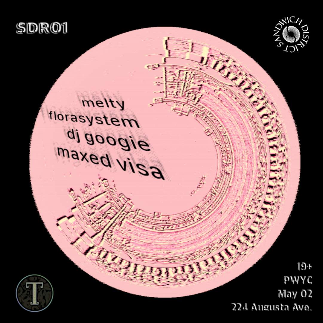 SDR01: Maxed Visa, florasystem, Melty and DJ Googie - フライヤー表