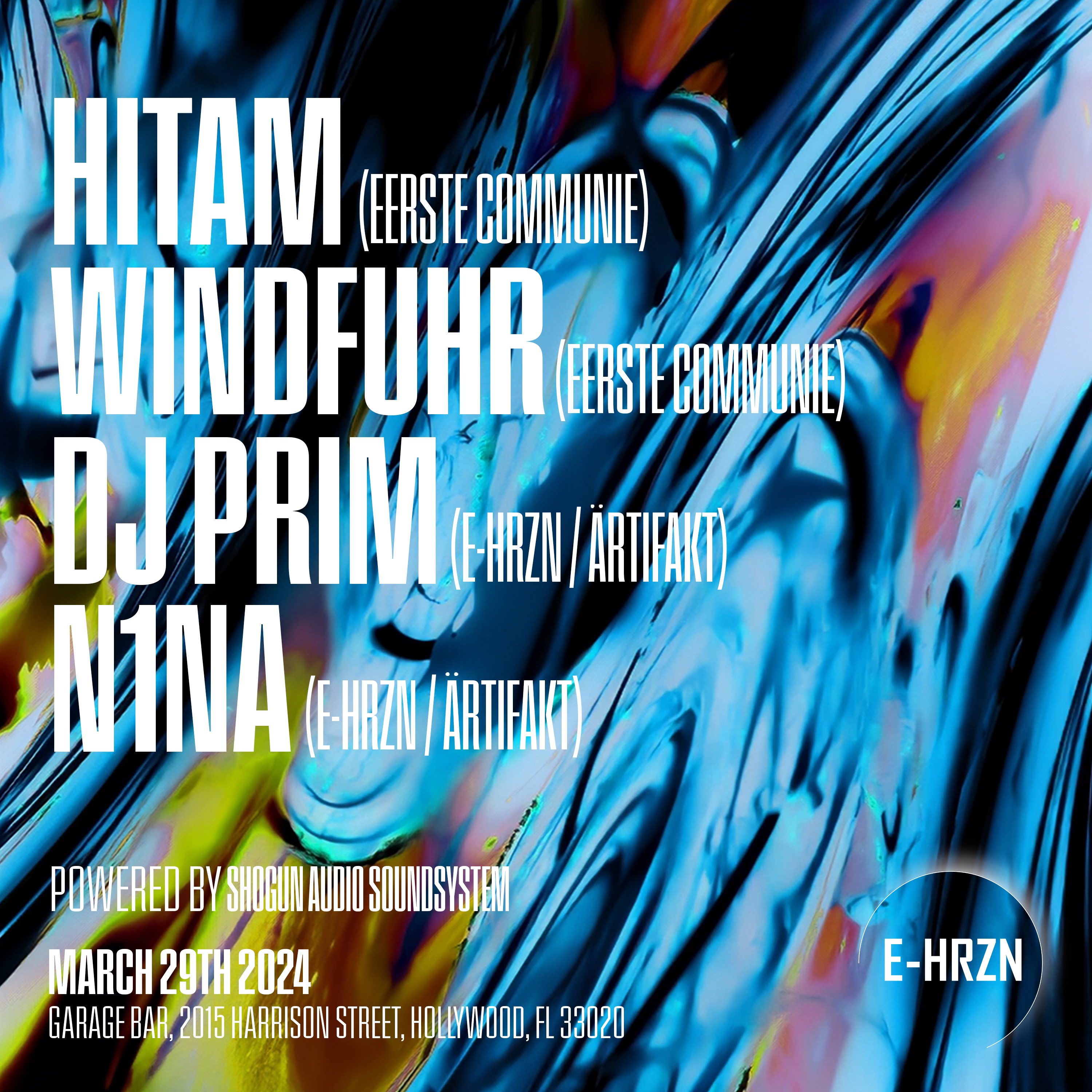 E-HRZN Records presents: Hitam and WINDFUHR - Página frontal