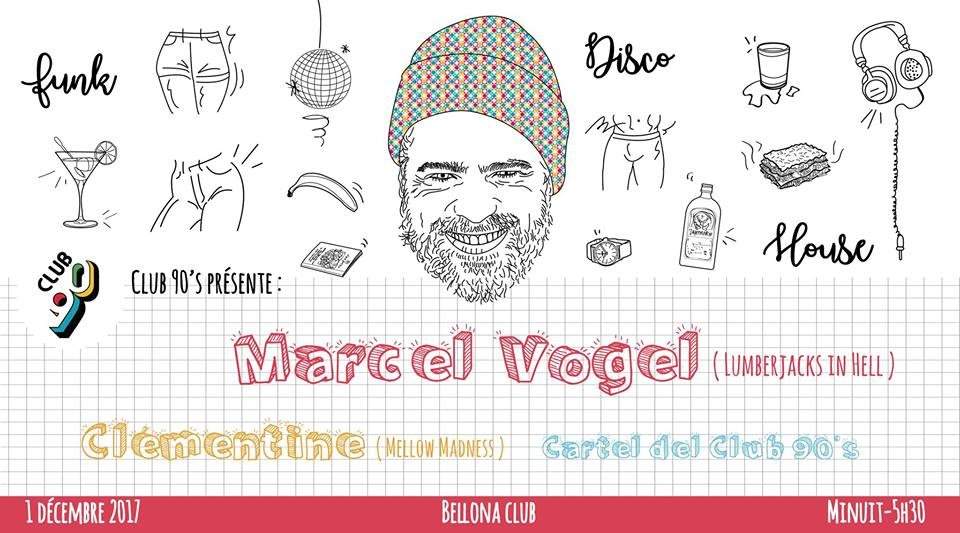 Club 90's Invite Marcel Vogel & Clémentine - Página frontal