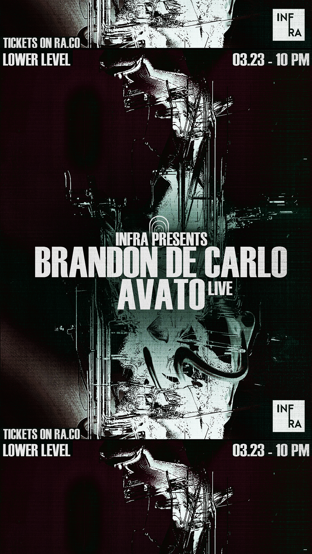 Infra presents Brandon De Carlo & AVATO - フライヤー裏