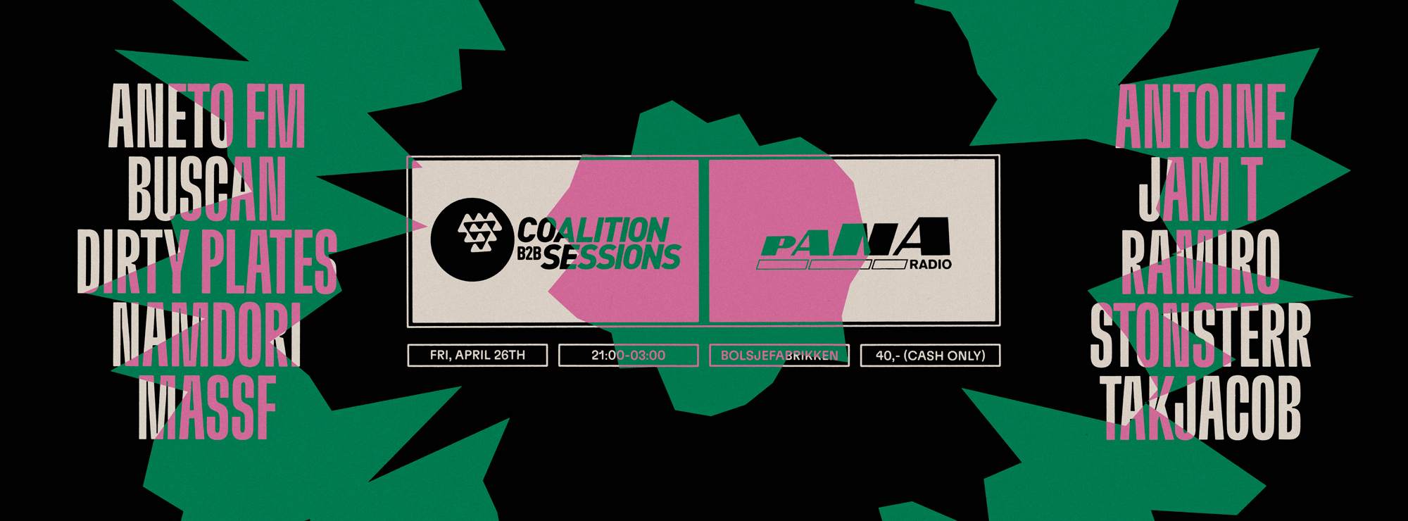 Coalition B2B Sessions X Pana Radio - フライヤー裏
