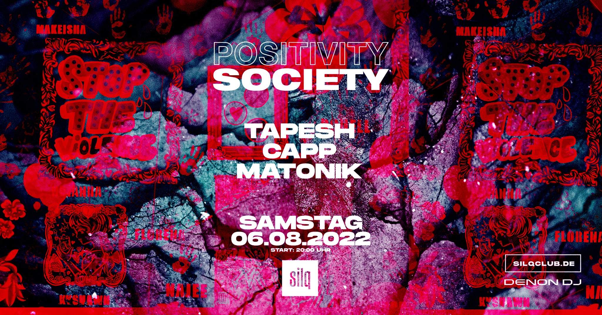 Positivity Society with Tapesh, Capp, Matonik - フライヤー表