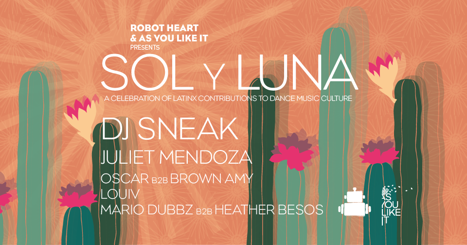 *SOL Y LUNA* by Robot Heart & As You Like It - フライヤー表