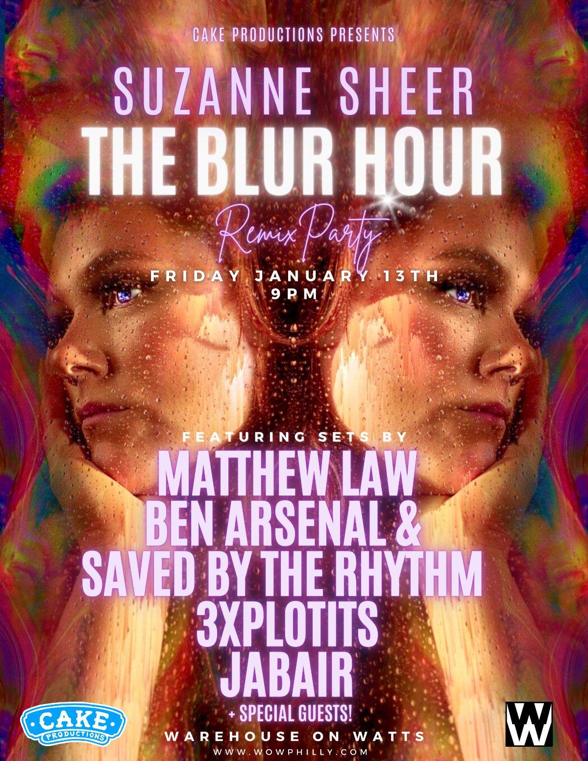 Suzanne Sheer – The Blur Hour Remix Release Party - Página frontal