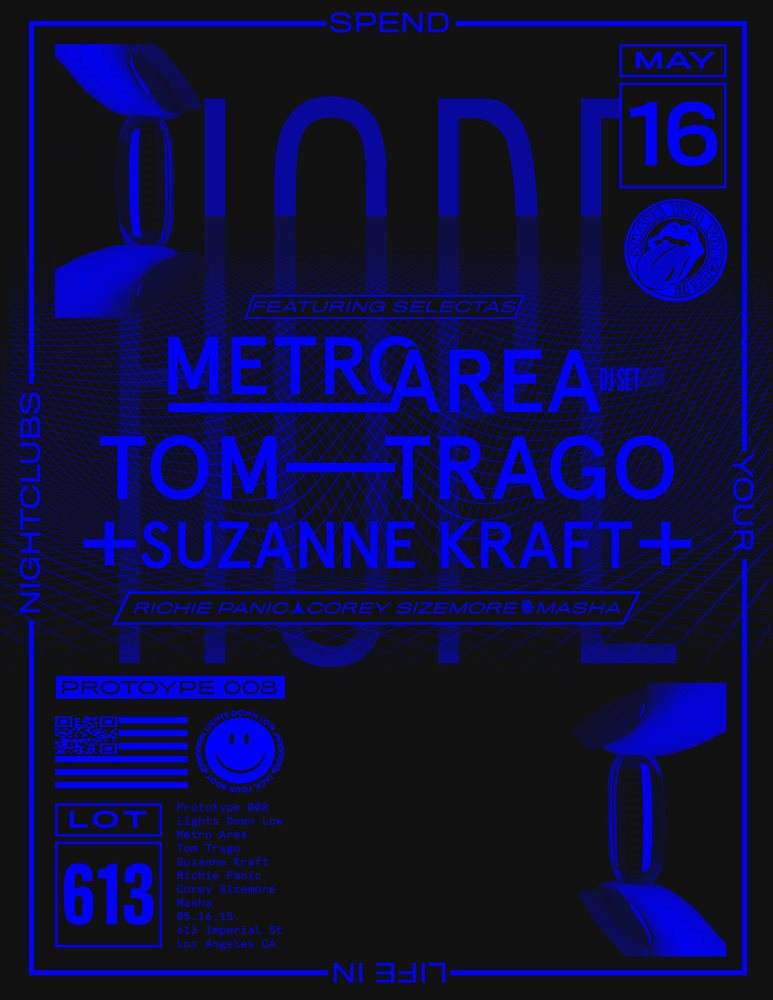 Prototype 008: Lights Down Low with Metro Area, Tom Trago and Suzanne Kraft - Página frontal