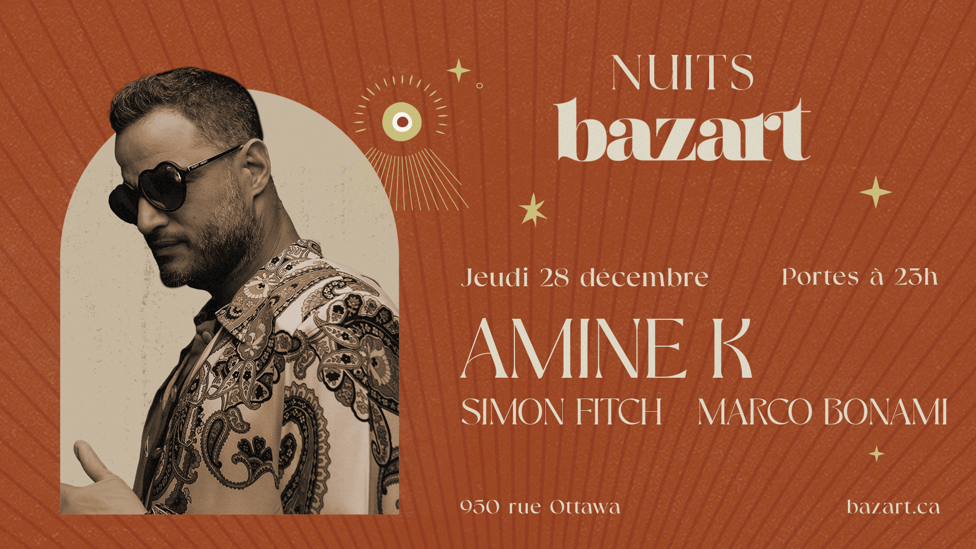 Amine K aux Nuits Bazart - Página frontal