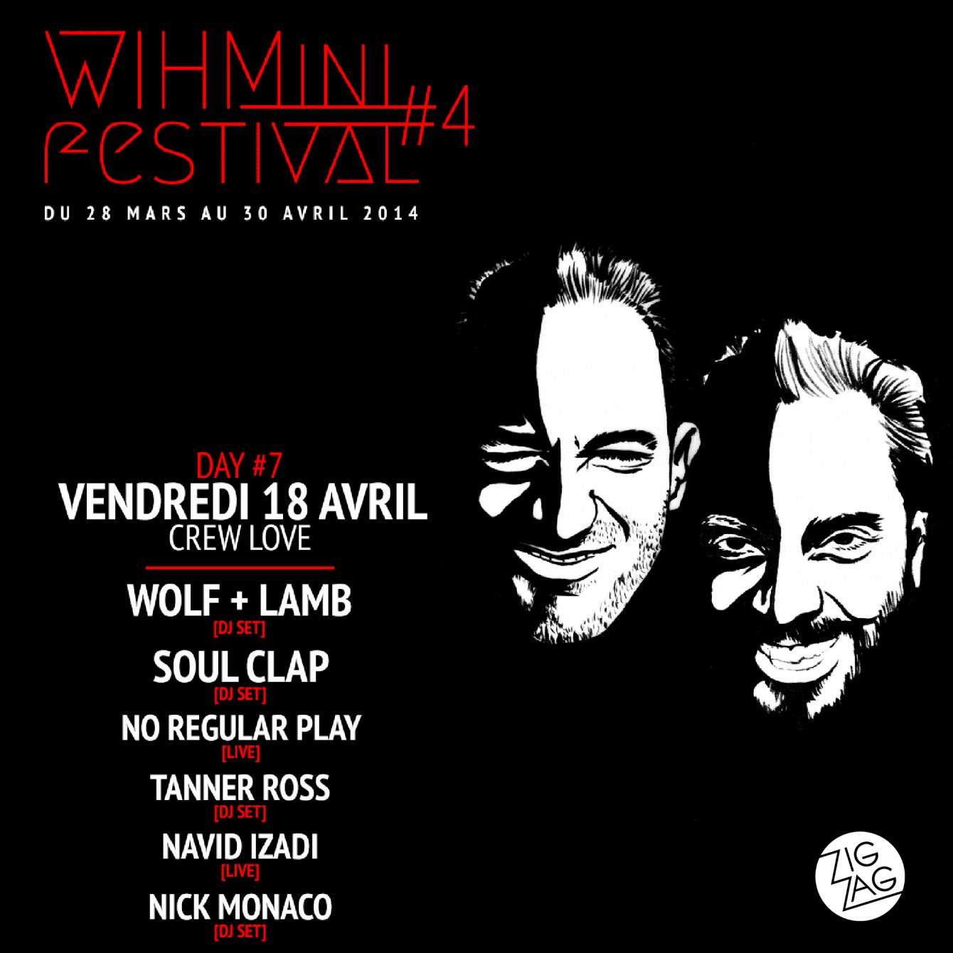 Wihmini Festival #4 - Day 7: Crew Love: Wolf + Lamb, Soul Clap & Guests - Página frontal