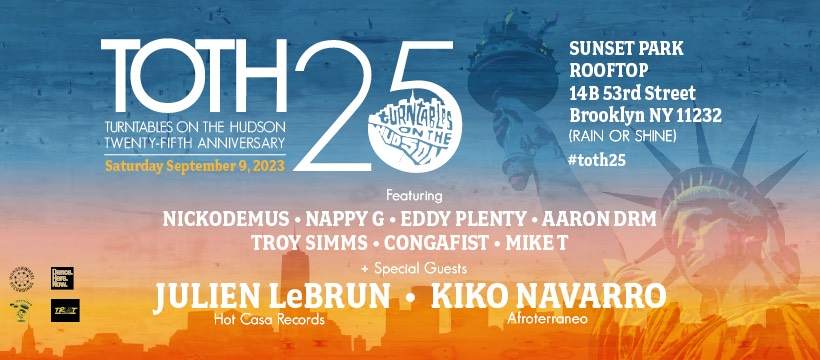Turntables On The Hudson 25 Year Anniversary with Nickodemus & Special Guests - Season Finale - Página frontal