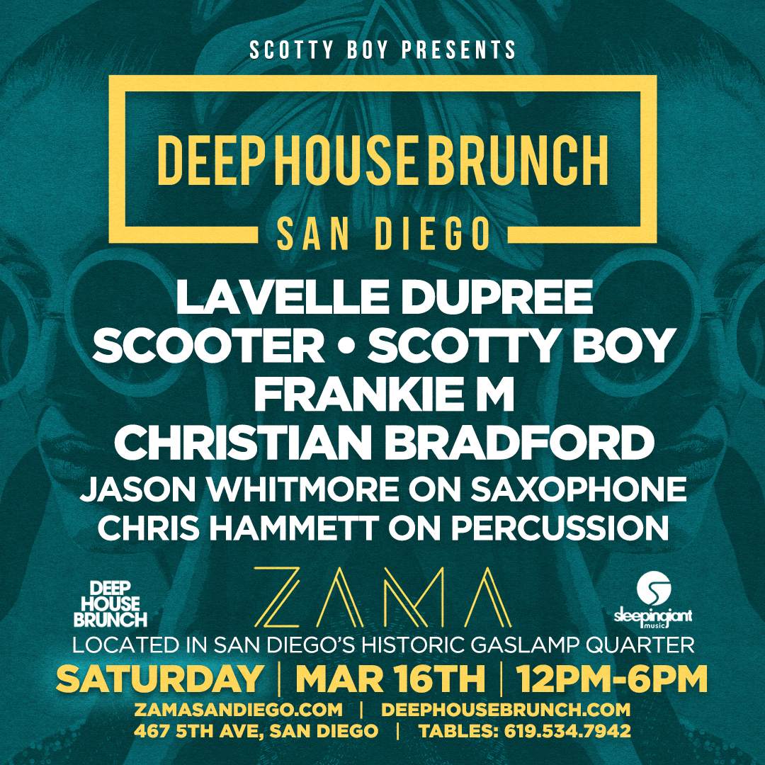 Deep House Brunch San Diego at Zama San Diego