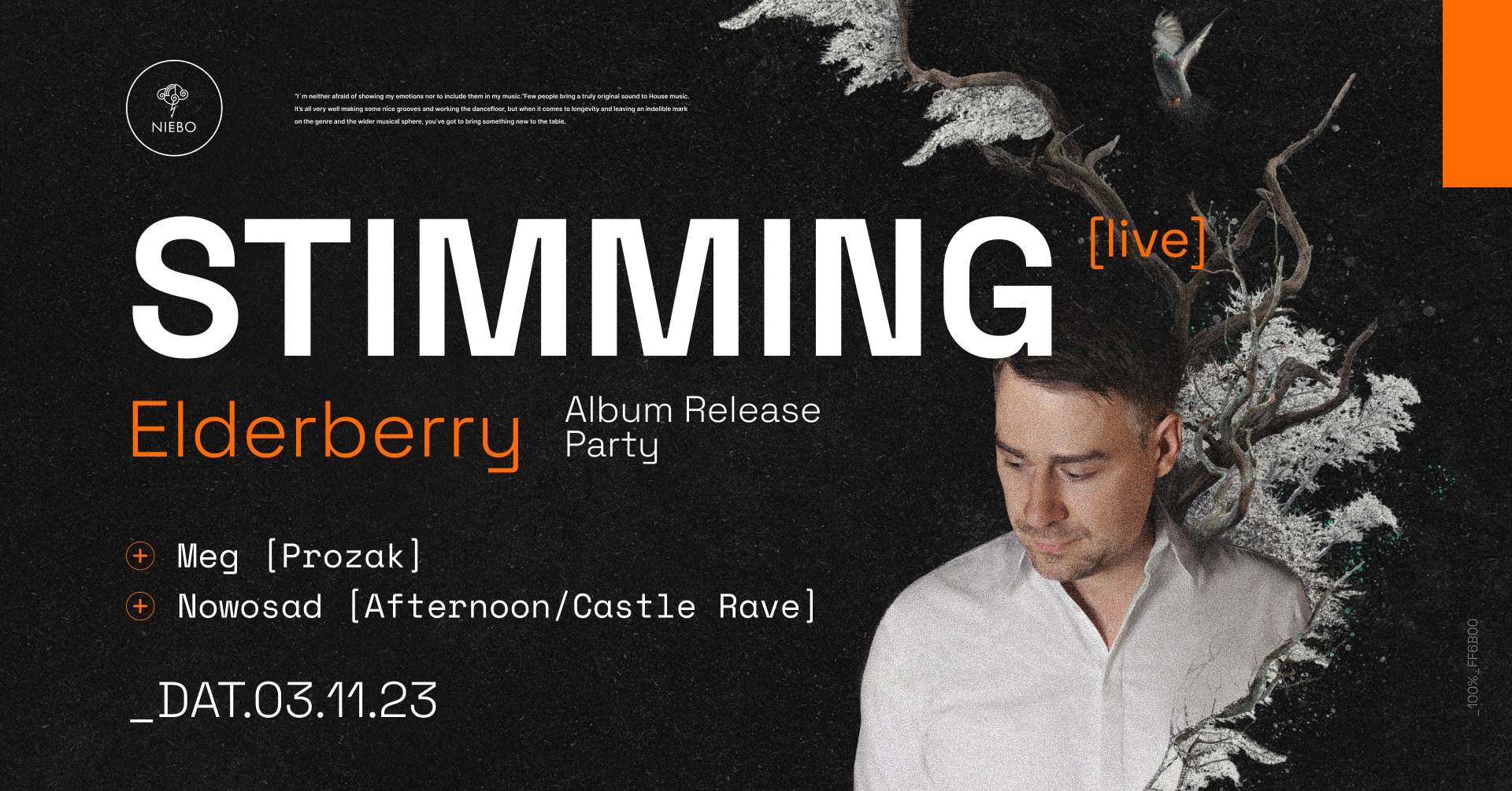 Stimming NEW ALBUM 'ELDERBERRY' RELEASE PARTY || MEG || Nowosad - フライヤー表