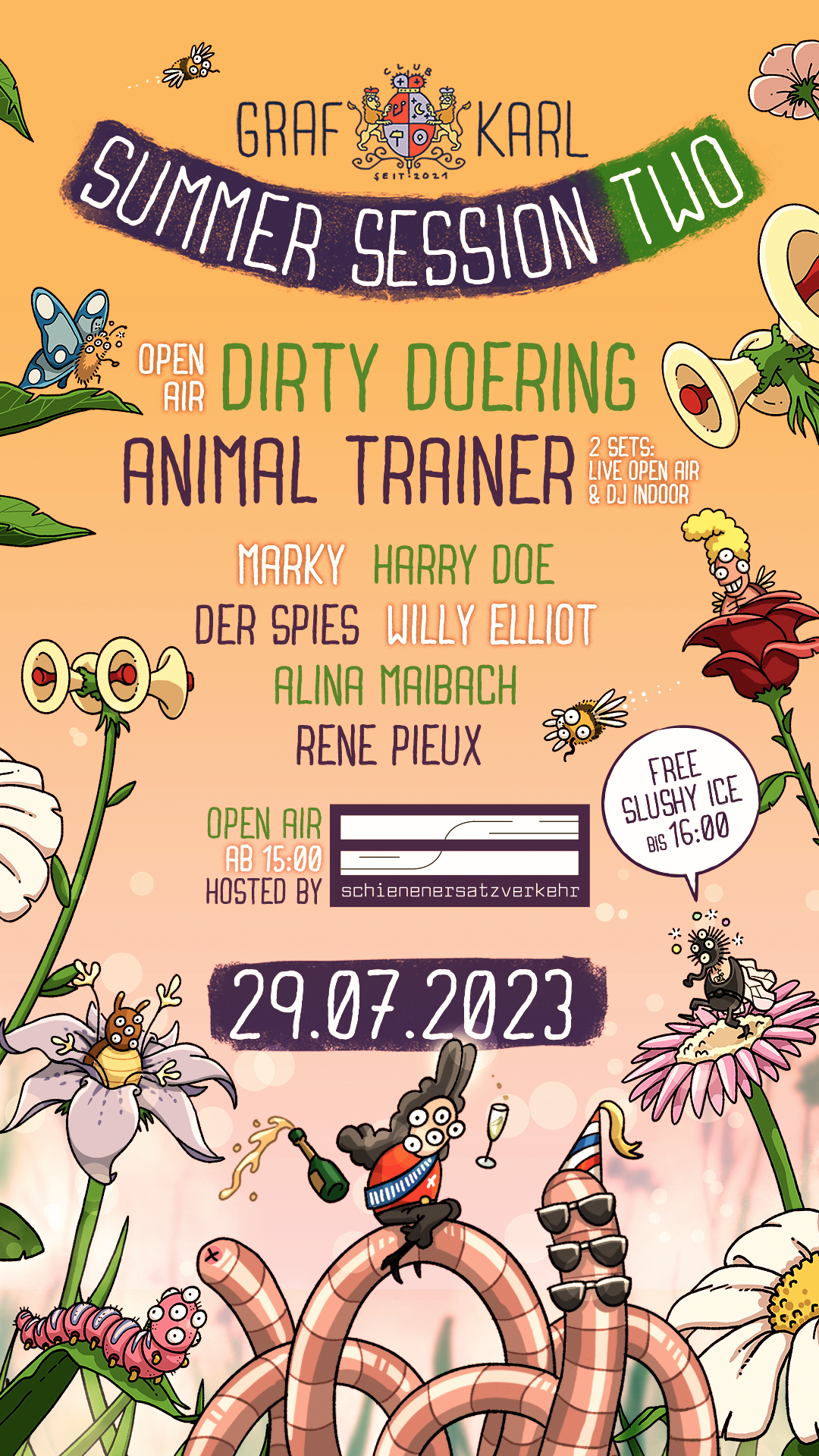 Summer Session Two with Dirty Doering, Animal Trainer, Rene Pieux - Página frontal
