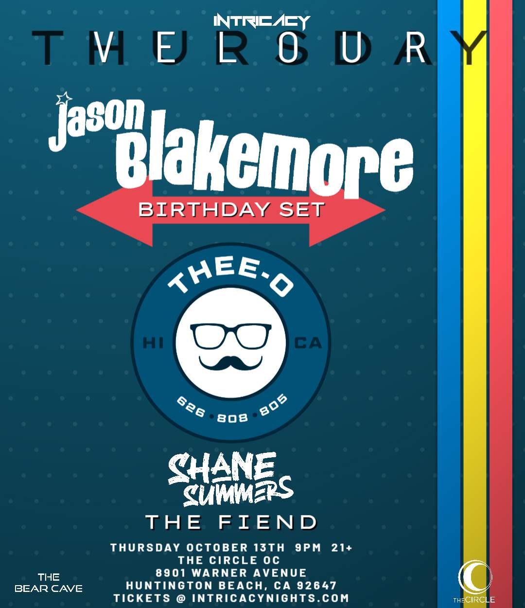 Jason Blakemore Birthday Party with special guest Thee-O - フライヤー表