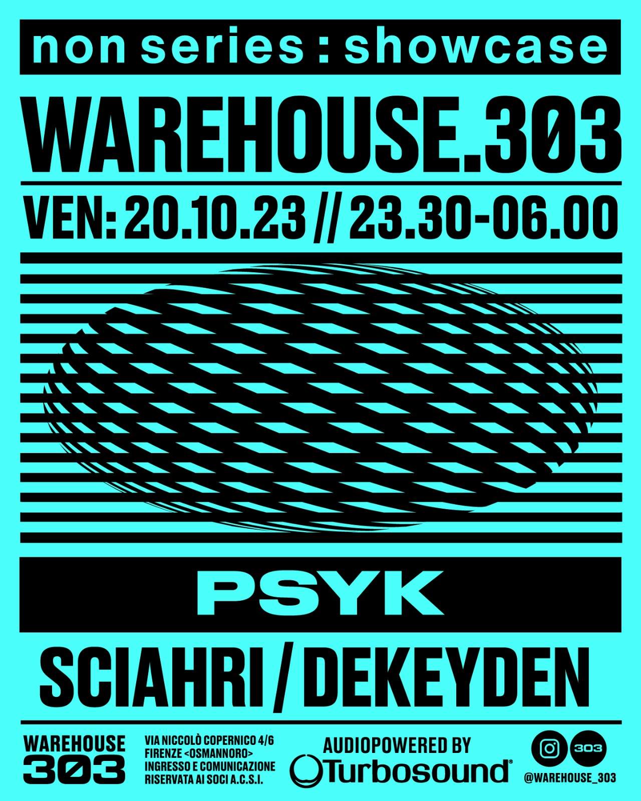 Warehouse303 x Non Series - フライヤー表