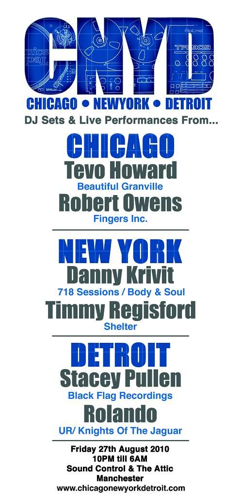 Chicago: New York: Detroit - Página frontal