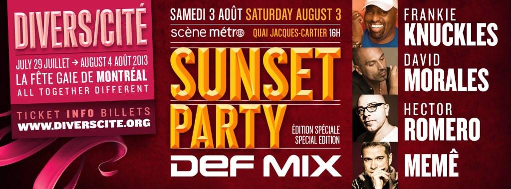 Divers/Cité 2013 (21e Édition) - Sunset Party DEF MIX - Página frontal