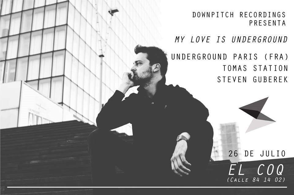 Downpitch Recordings presenta My Love Is Underground - Página frontal