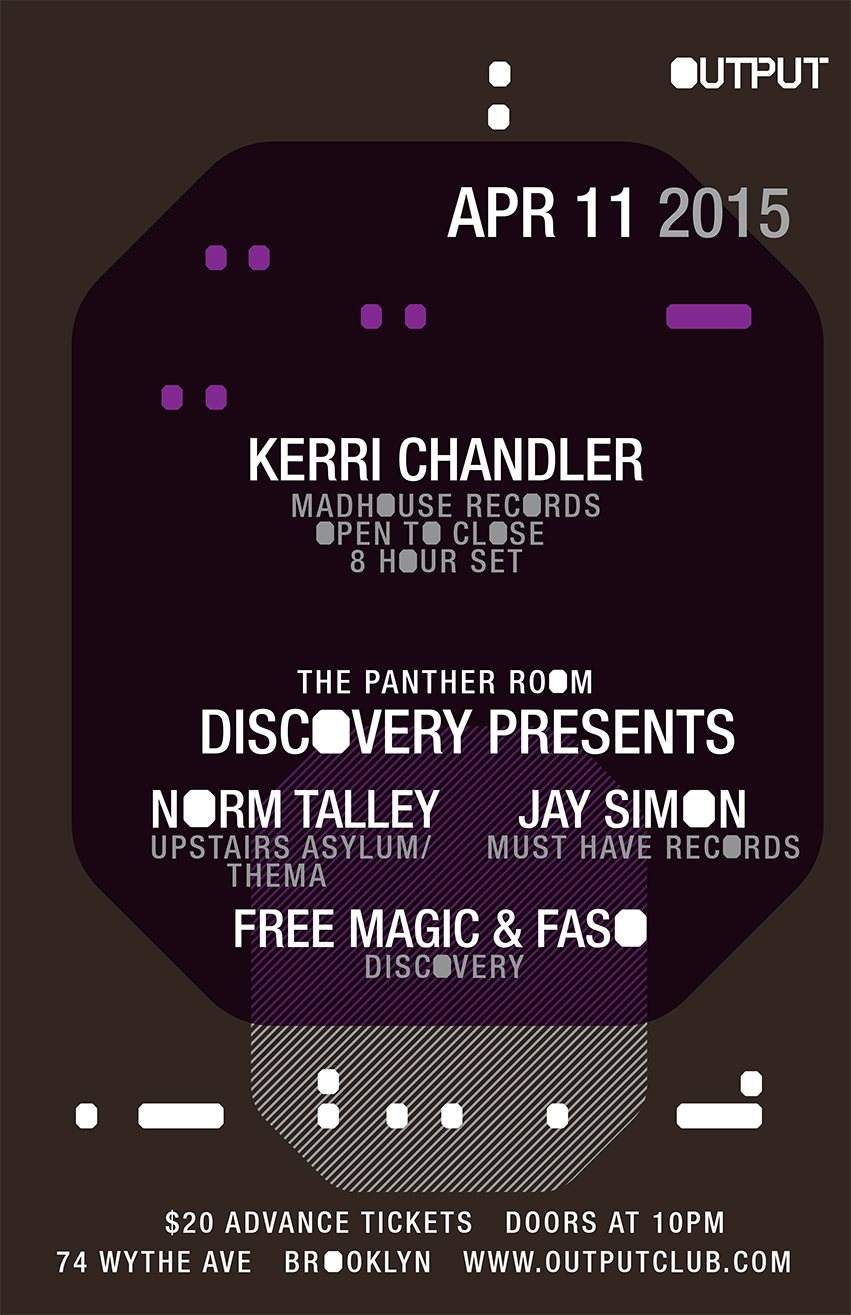 Kerri Chandler (Open To Close)/ DJ Norm Talley/ Jay Simon/ Free Magic & Faso - Página frontal