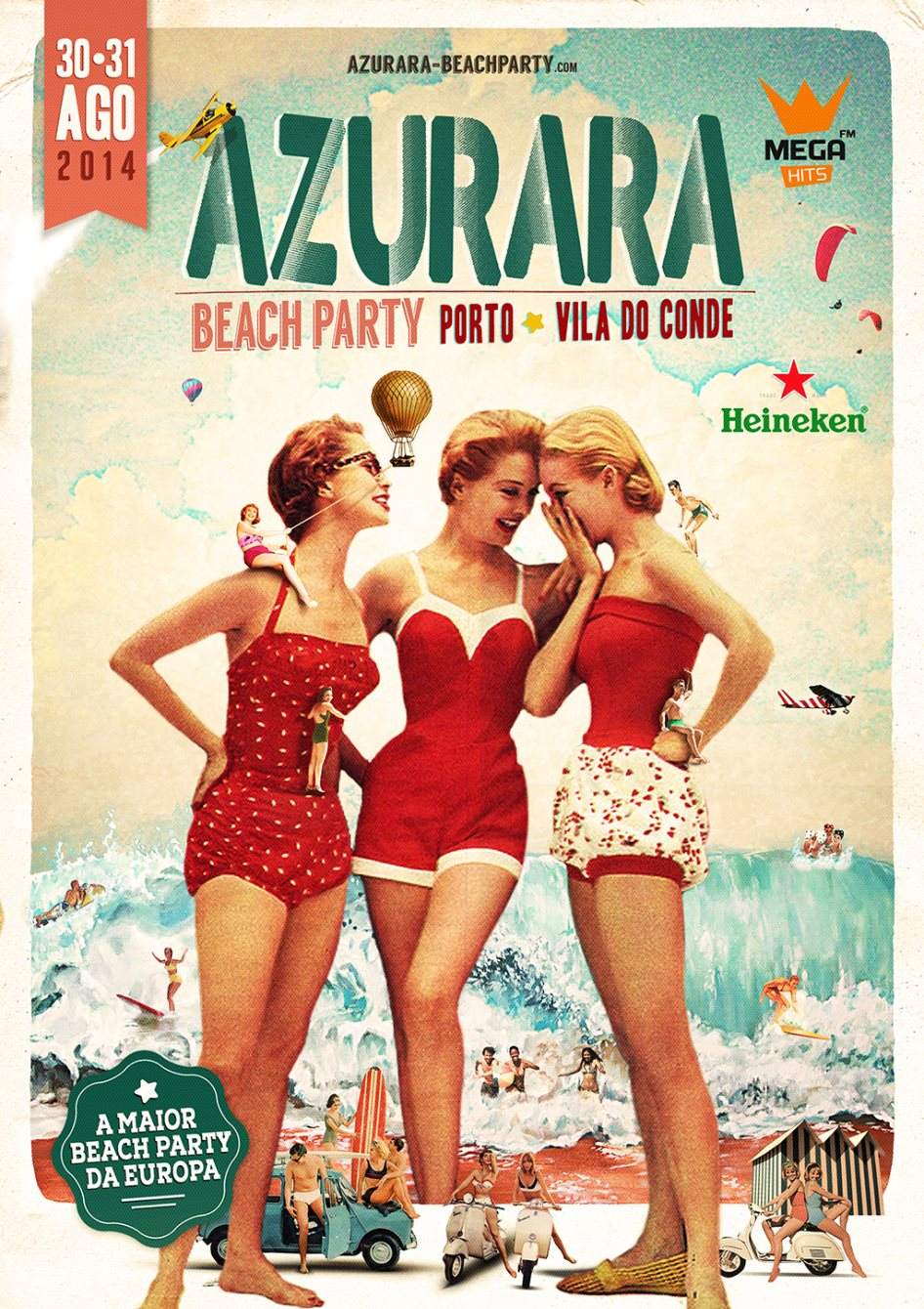 Azurara Beach Party - Página frontal