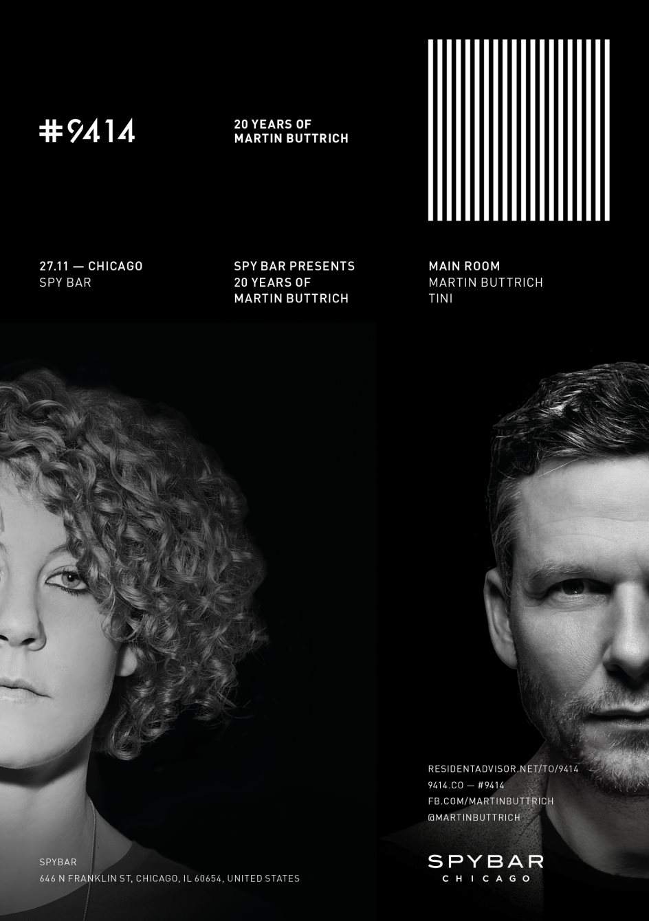 Paradigm presents #9414: 20 Years of Martin Buttrich with Tini - Página frontal