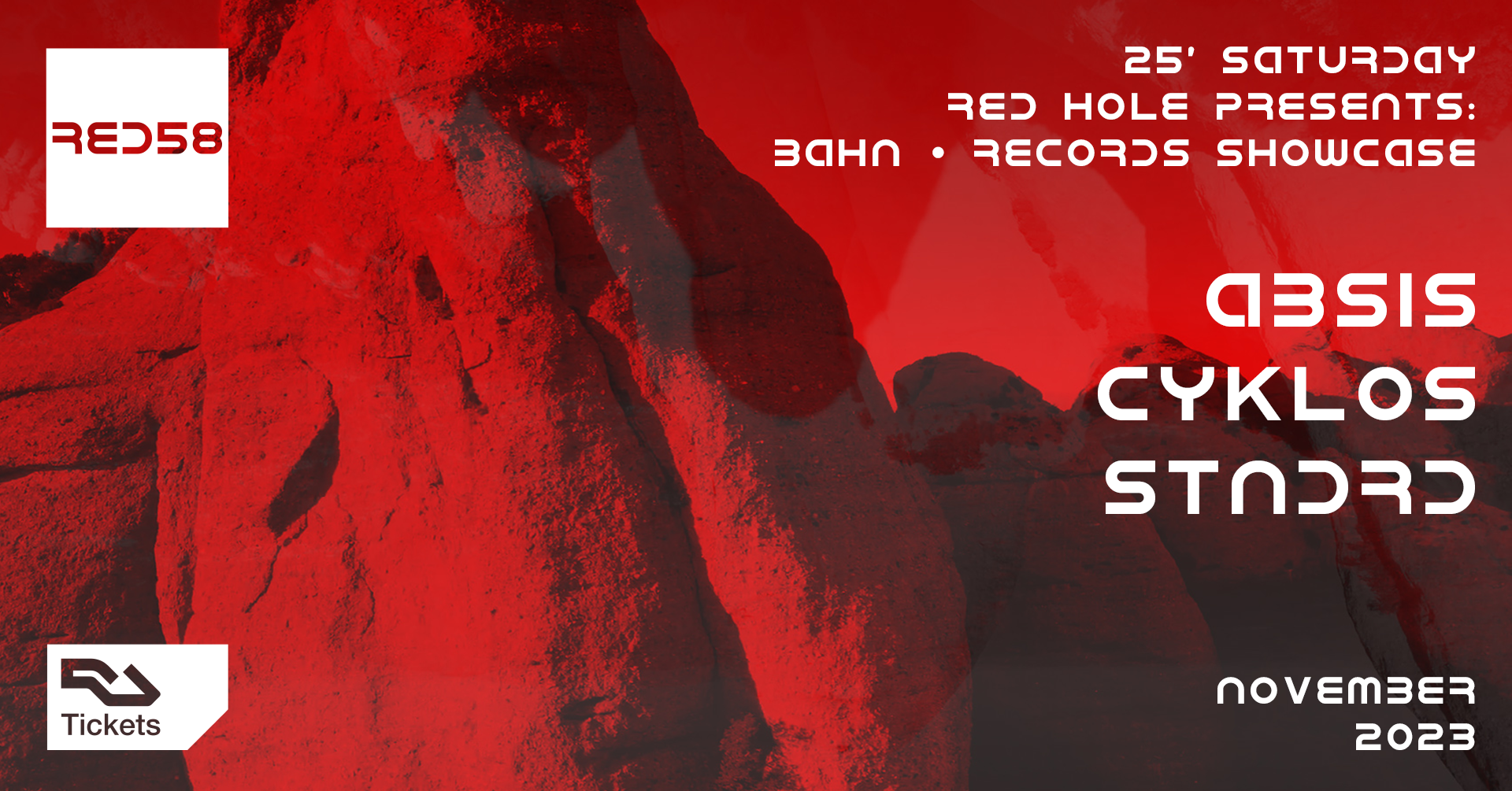 RED Hole presents: BAHN• Records showcase - フライヤー表