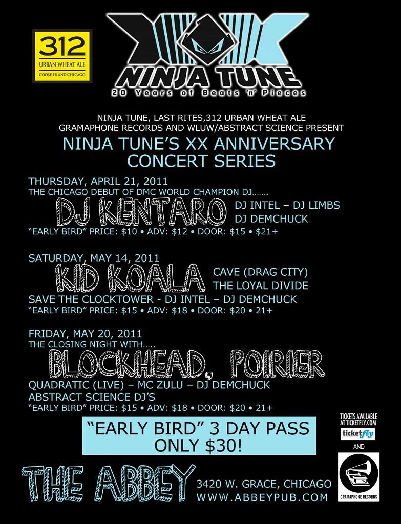 Ninja Tune Xx: Dj Kentaro - Página trasera