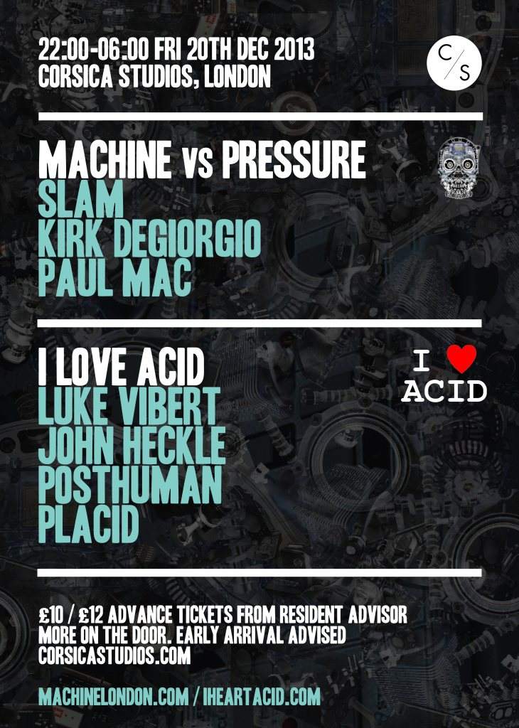 Machine vs Pressure & I Love Acid Xmas Party - Página trasera