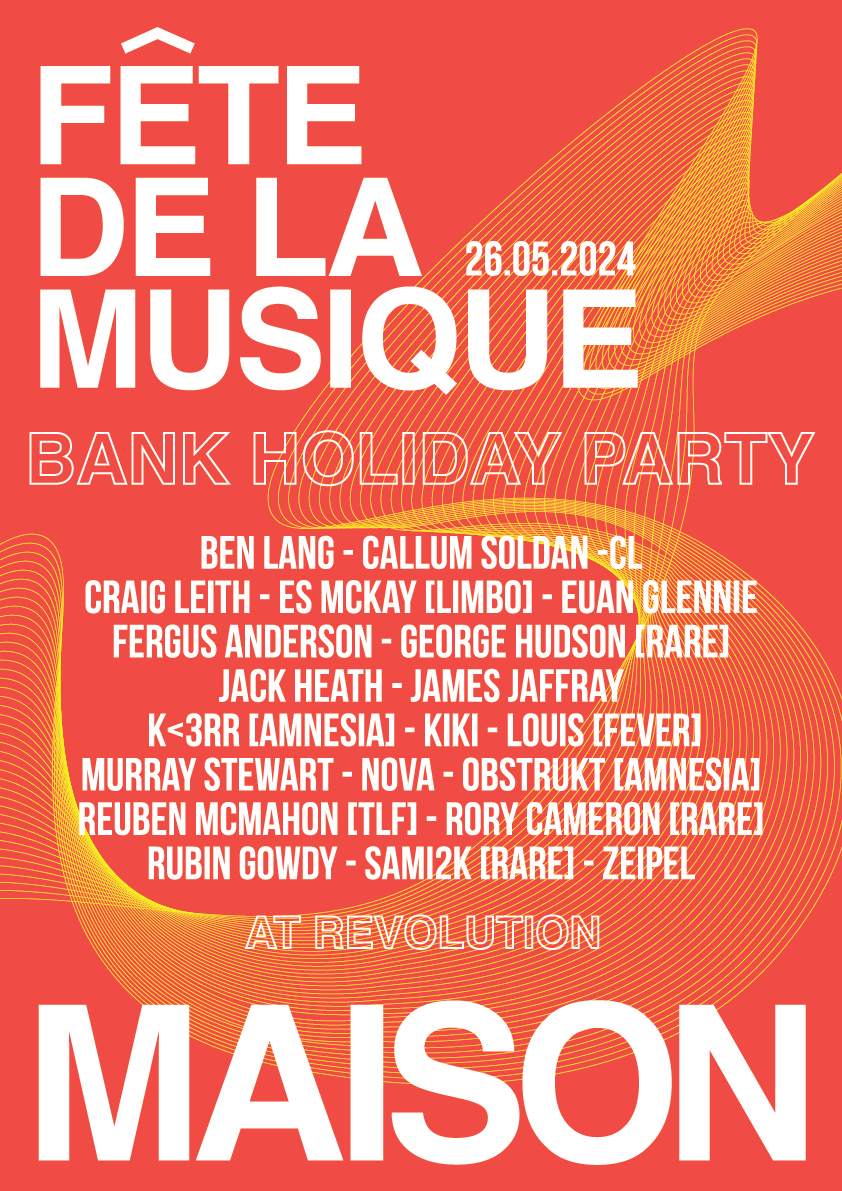 Maison's Bank Holiday Party - フライヤー表