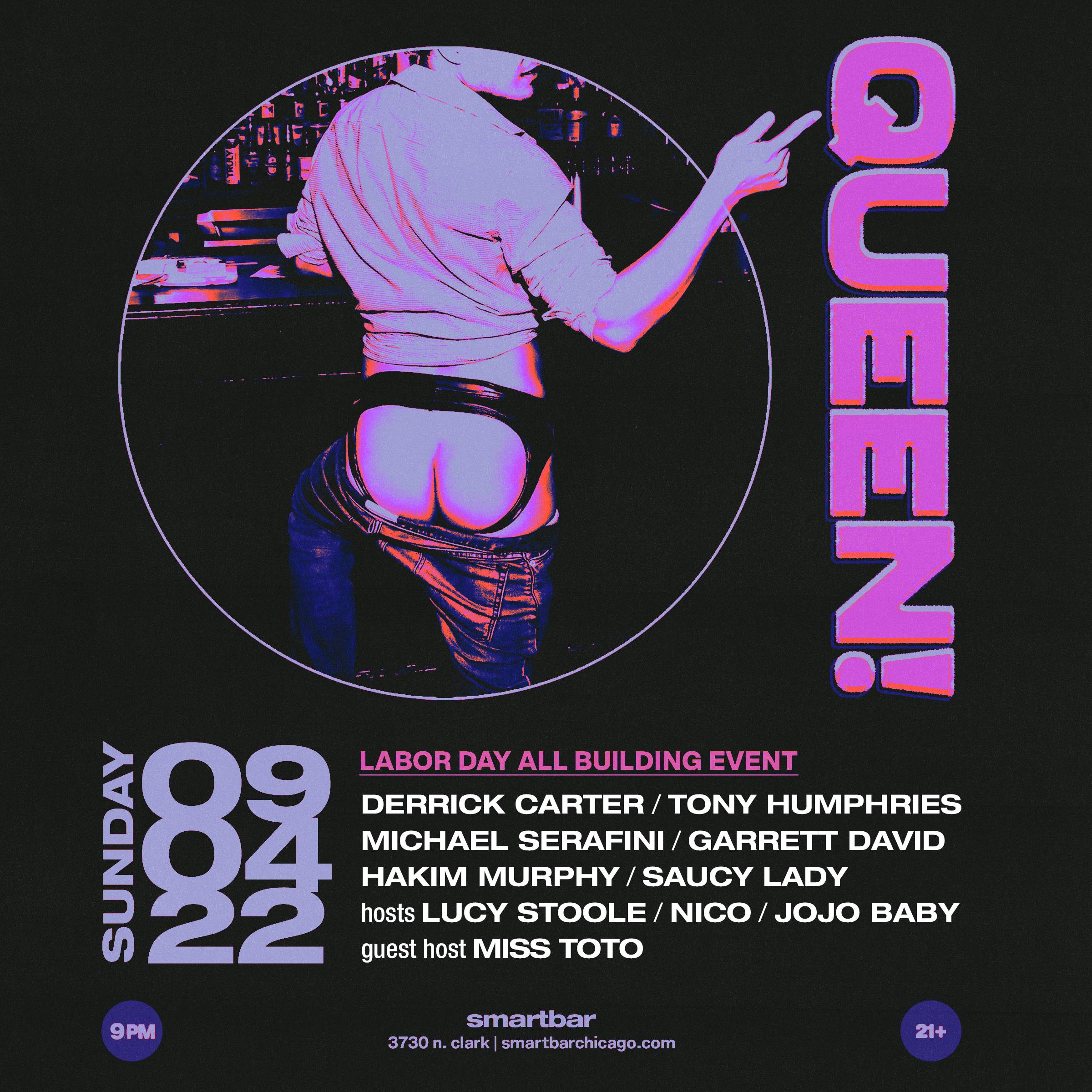 Queen! Labor Day (All Building) feat. Tony Humphries - Hakim Murphy - Saucy Lady - Página frontal