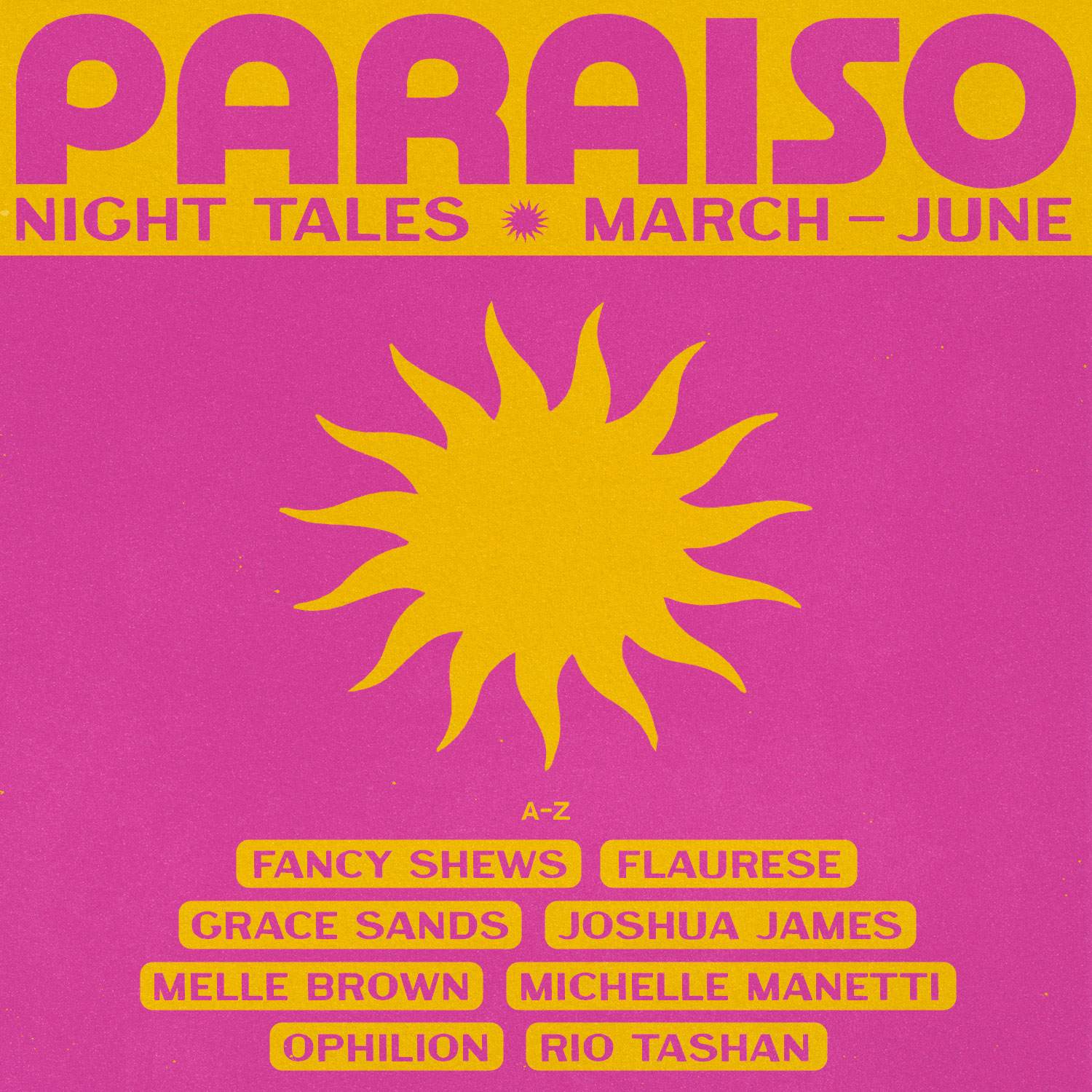 Paraiso: House, Disco, Classics - フライヤー裏
