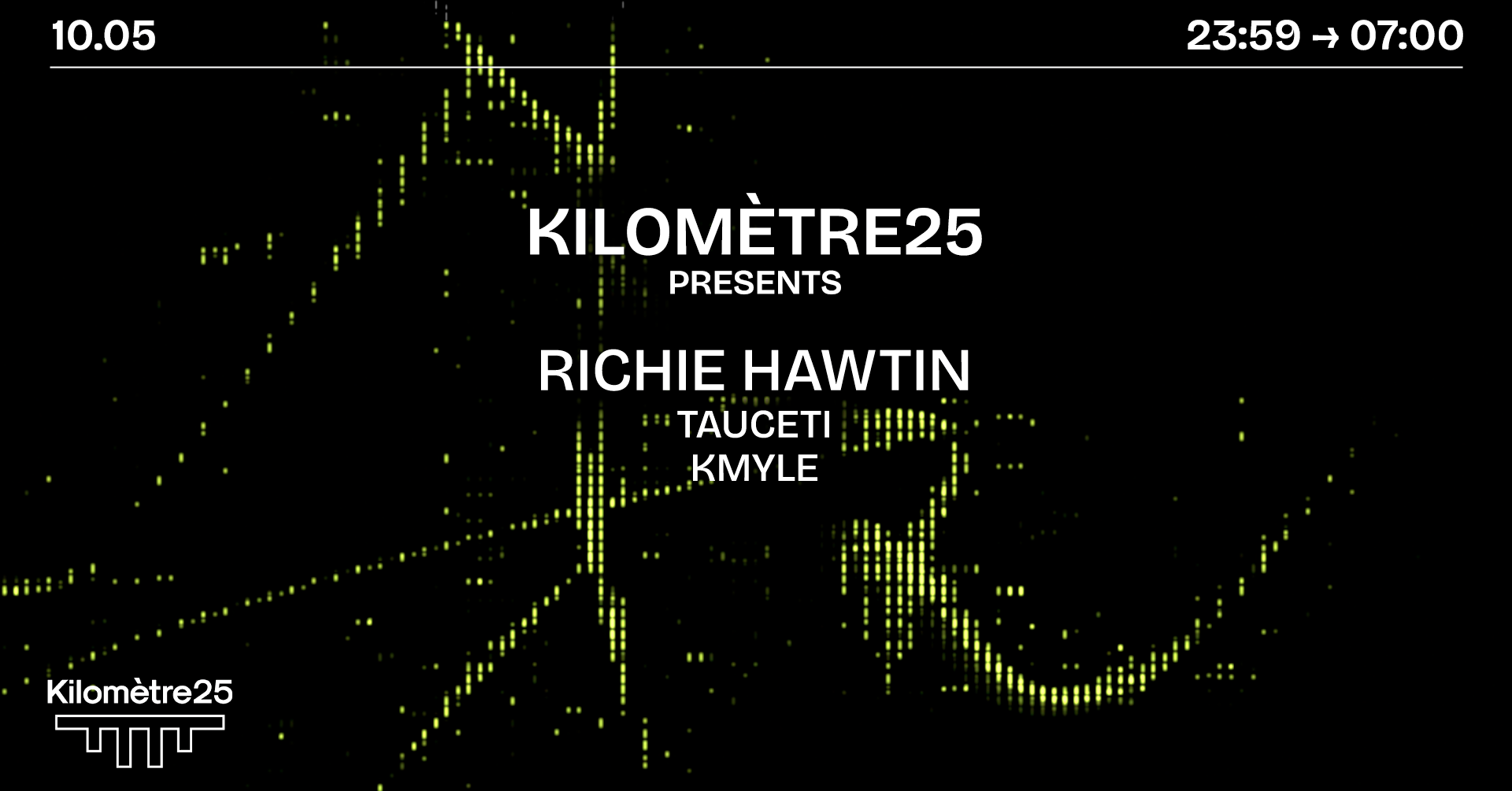 KILOMETRE25 PRESENTS: Richie Hawtin, Tauceti & Kmyle - Página frontal