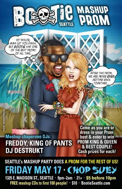 Bootie Seattle Mashup PROM! King & Queen Contest, DJ Destrukt & King of Pants - Página frontal