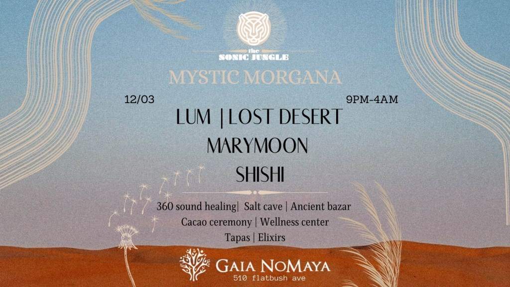 Mystic Morgana: LUM, Lost Desert, Marymoon - フライヤー表