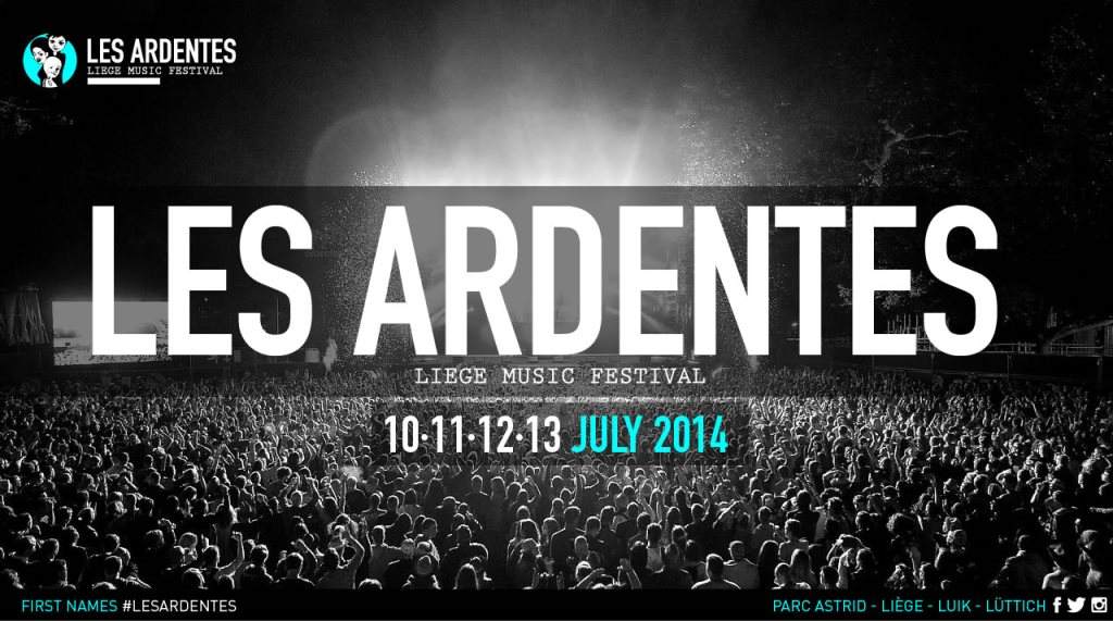 Les Ardentes 2014 - Day 3 - フライヤー表