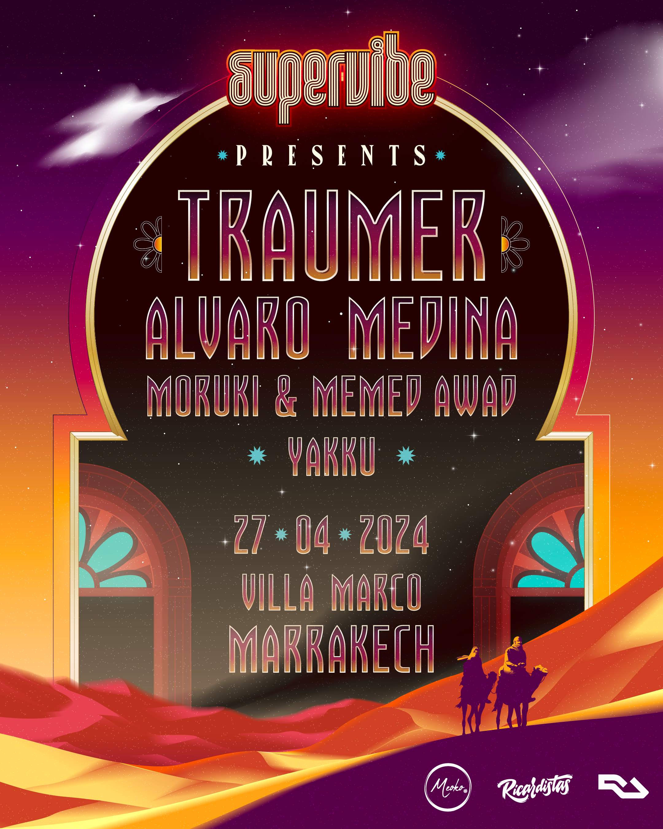 Supervibe presents Traumer at Villa Marco Marrakech - フライヤー表