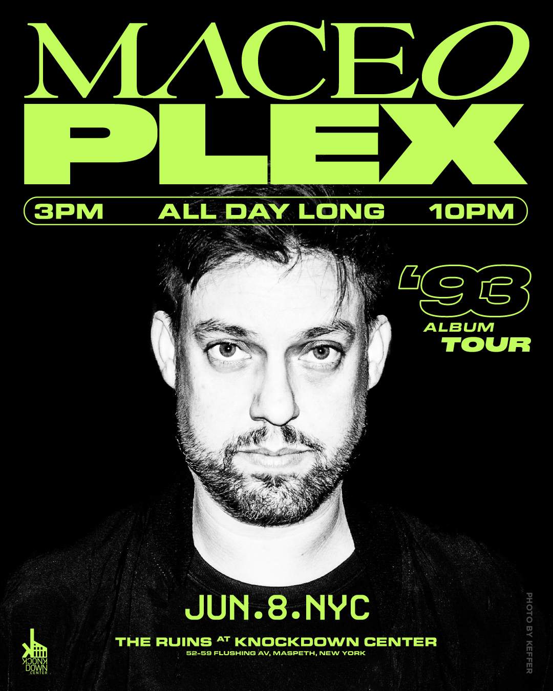 Maceo Plex - '93 Album Tour - フライヤー表