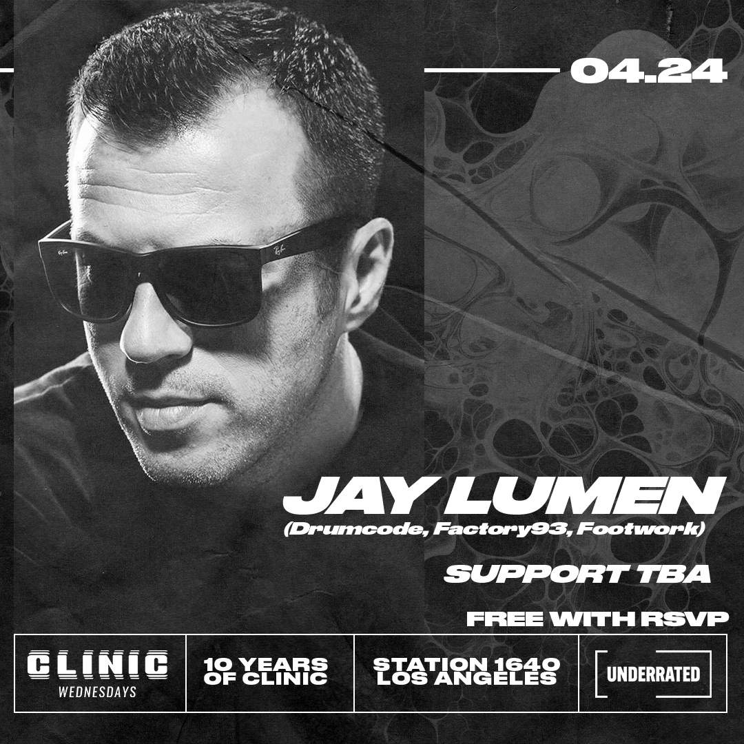 Clinic feat. Jay Lumen (Drumcode) - フライヤー裏