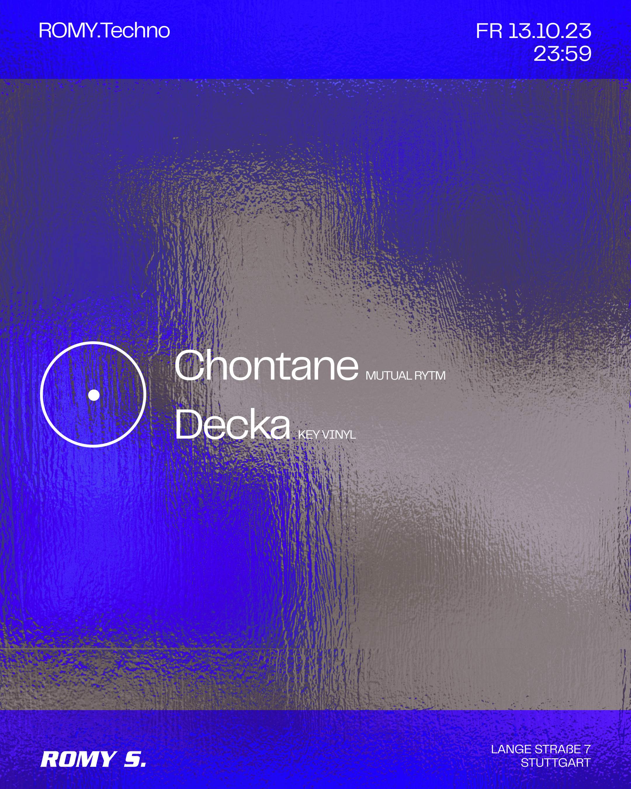 ROMY.Techno with Chontane & Decka - Página frontal