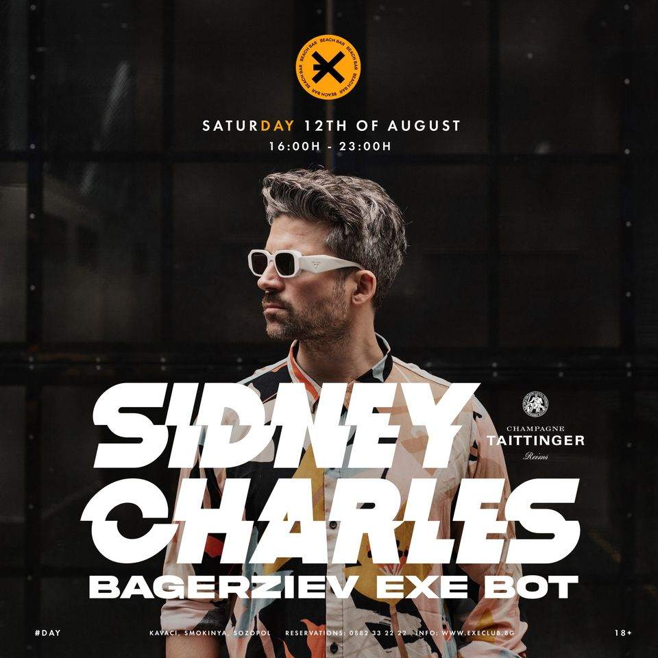 Sidney Charles #day at EXE BEACH - フライヤー表