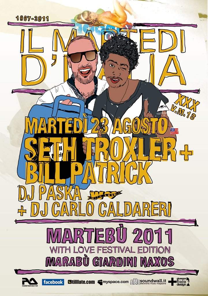 With Love presenta Housex Il Martedì D'Italia with Seth Troxler and Bill Patrick - フライヤー表