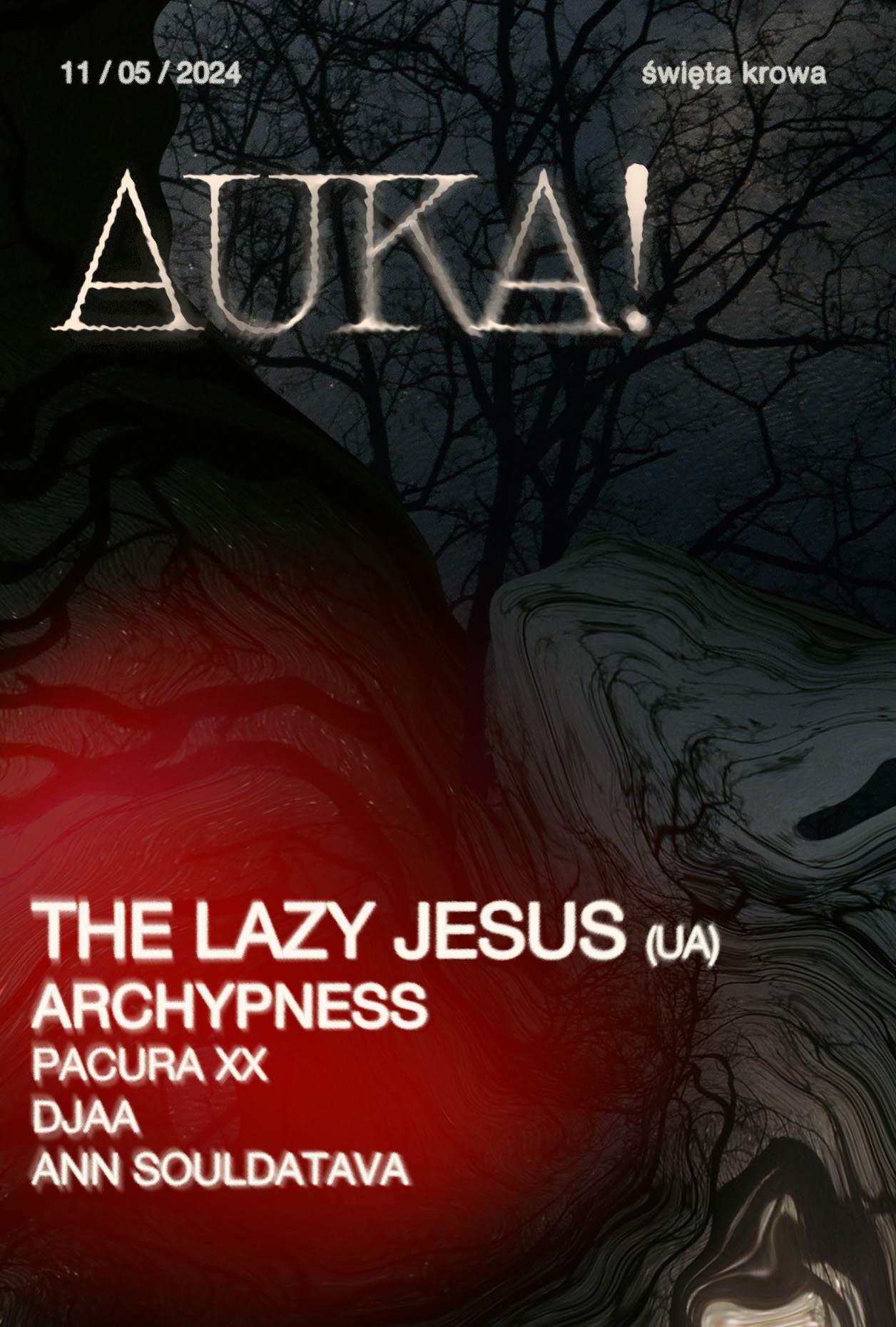 AUKA! with The Lazy Jesus (UA) - Página frontal