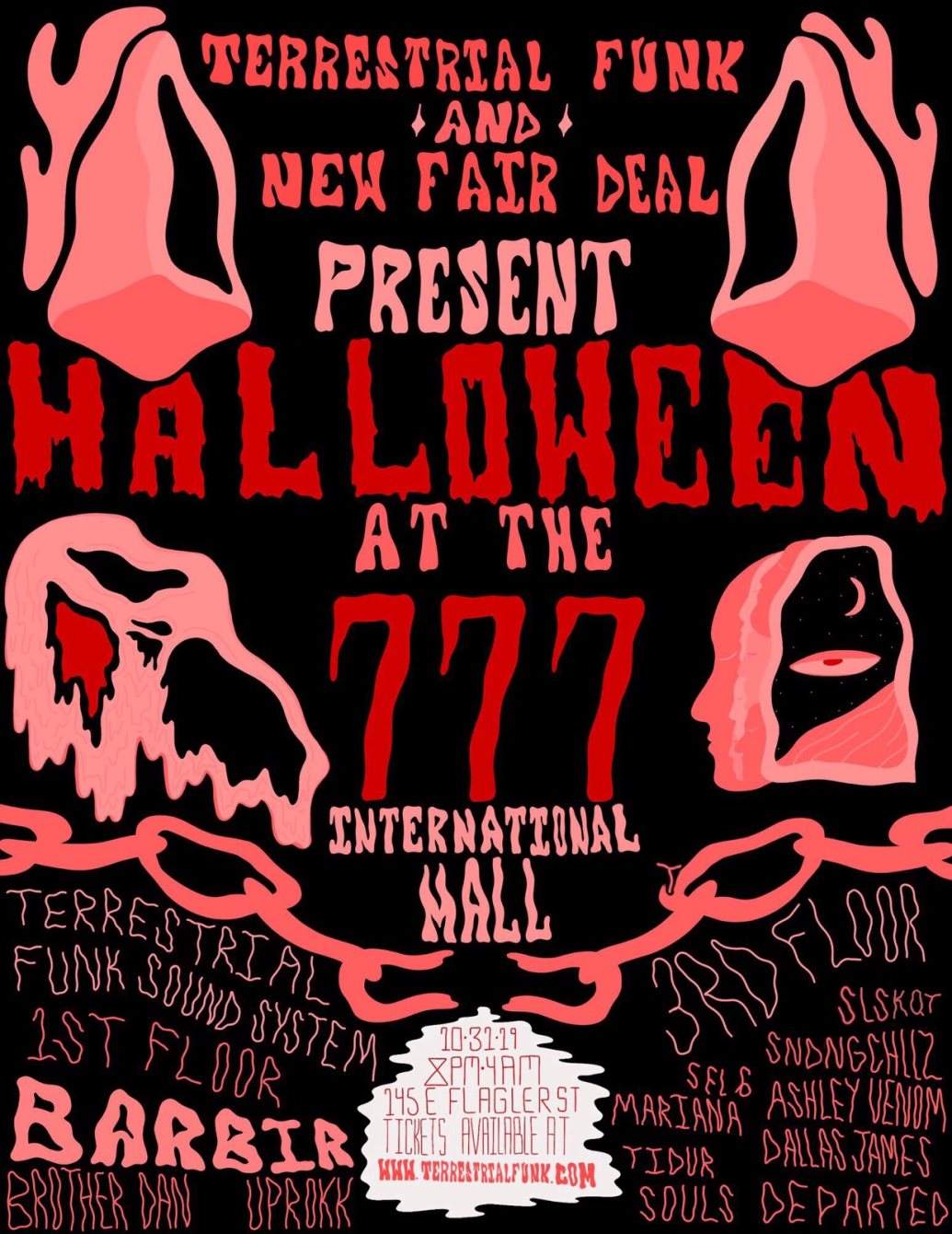 Terrestrial Funk & New Fair Deal present Halloween - Página frontal