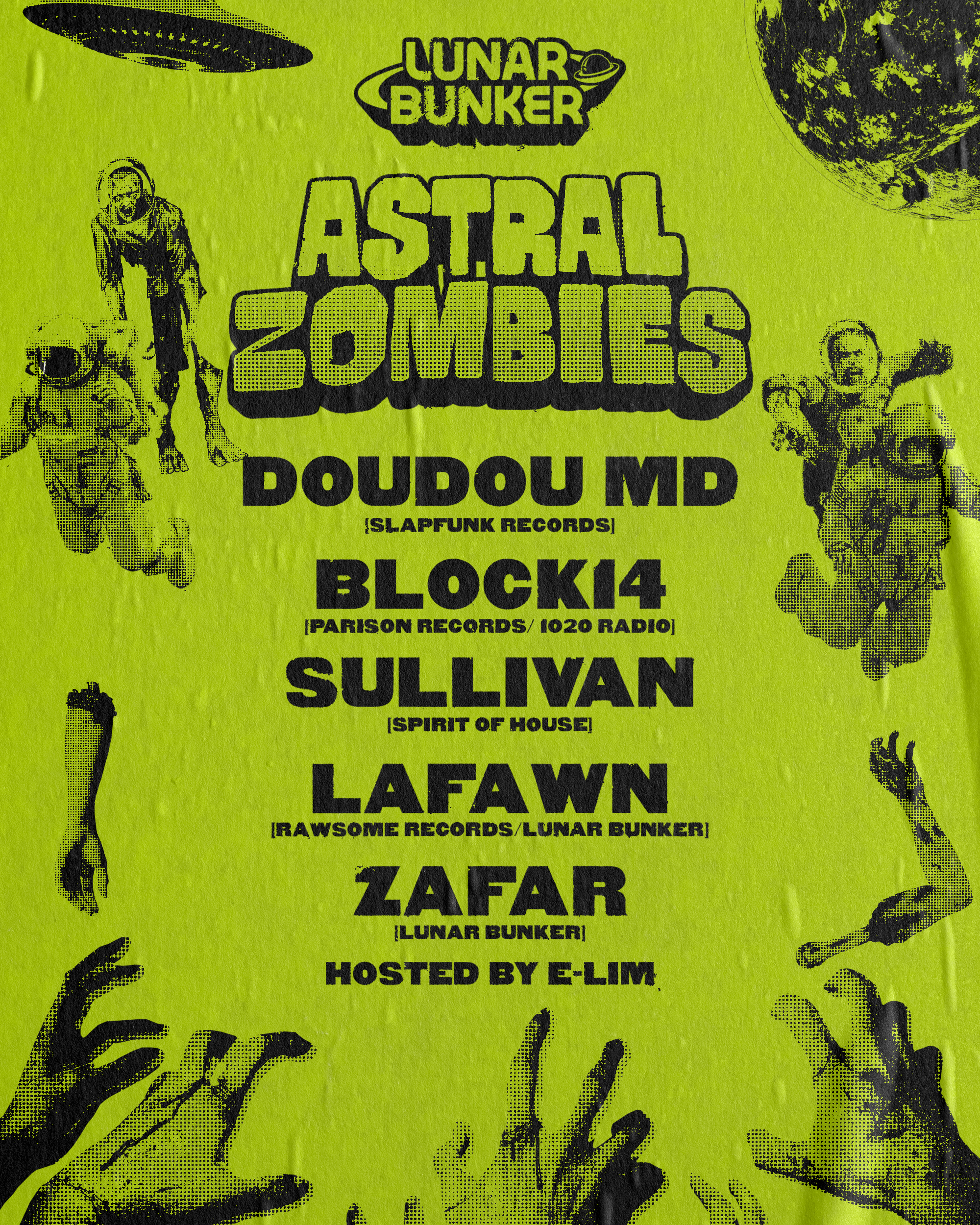 Lunar Bunker PRESENTS ASTRAL ZOMBIES - フライヤー裏