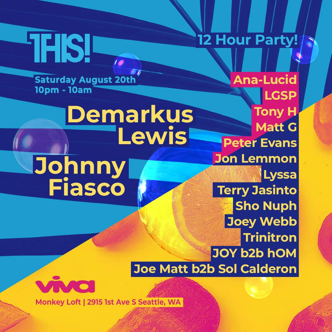 THIS! - 12hr Party with Demarkus Lewis, Johnny Fiasco - Página trasera