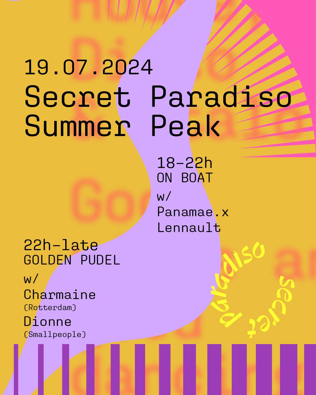 Secret Paradiso Summer Peak 2024: In Venue - フライヤー表
