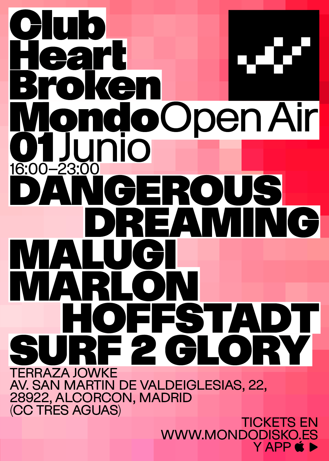 OPEN AIR #02: Club Heart Broken: Marlon Hoffstadt / MALUGI / dangerous dreaming / Surf 2 Glory - Página frontal