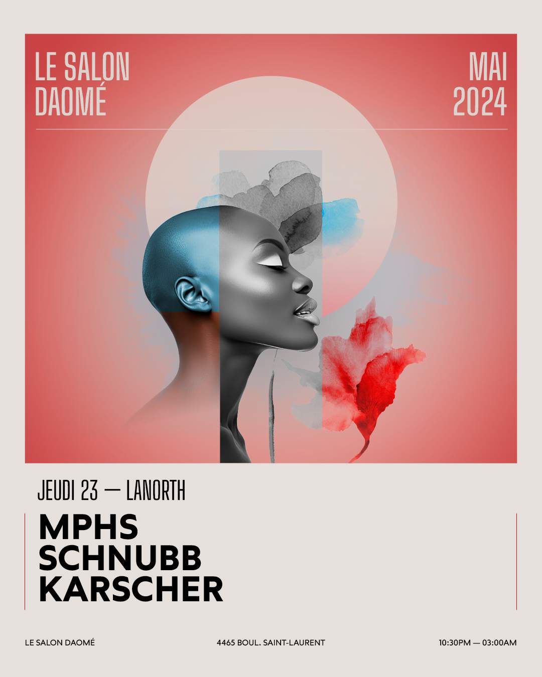 LANORTH presents MPHS / SCHNUBB / KARSCHER - Página frontal