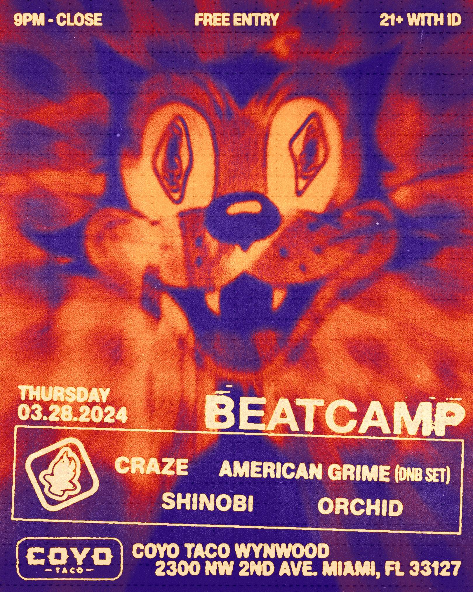 BeatCamp Miami - DnB Monthly [March 2024] - フライヤー表